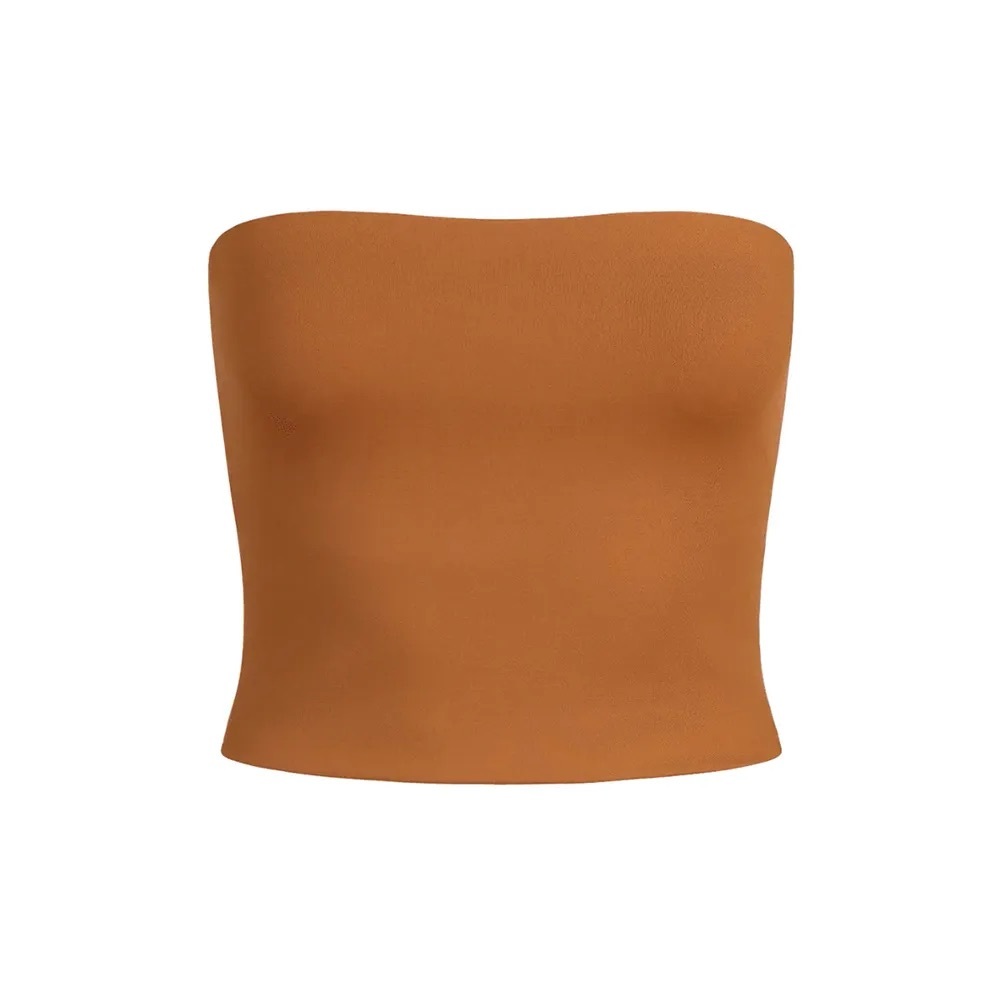 NEW SKIMS Classic Swim Convertible Bandeau Top- Bronze (Size XS)
